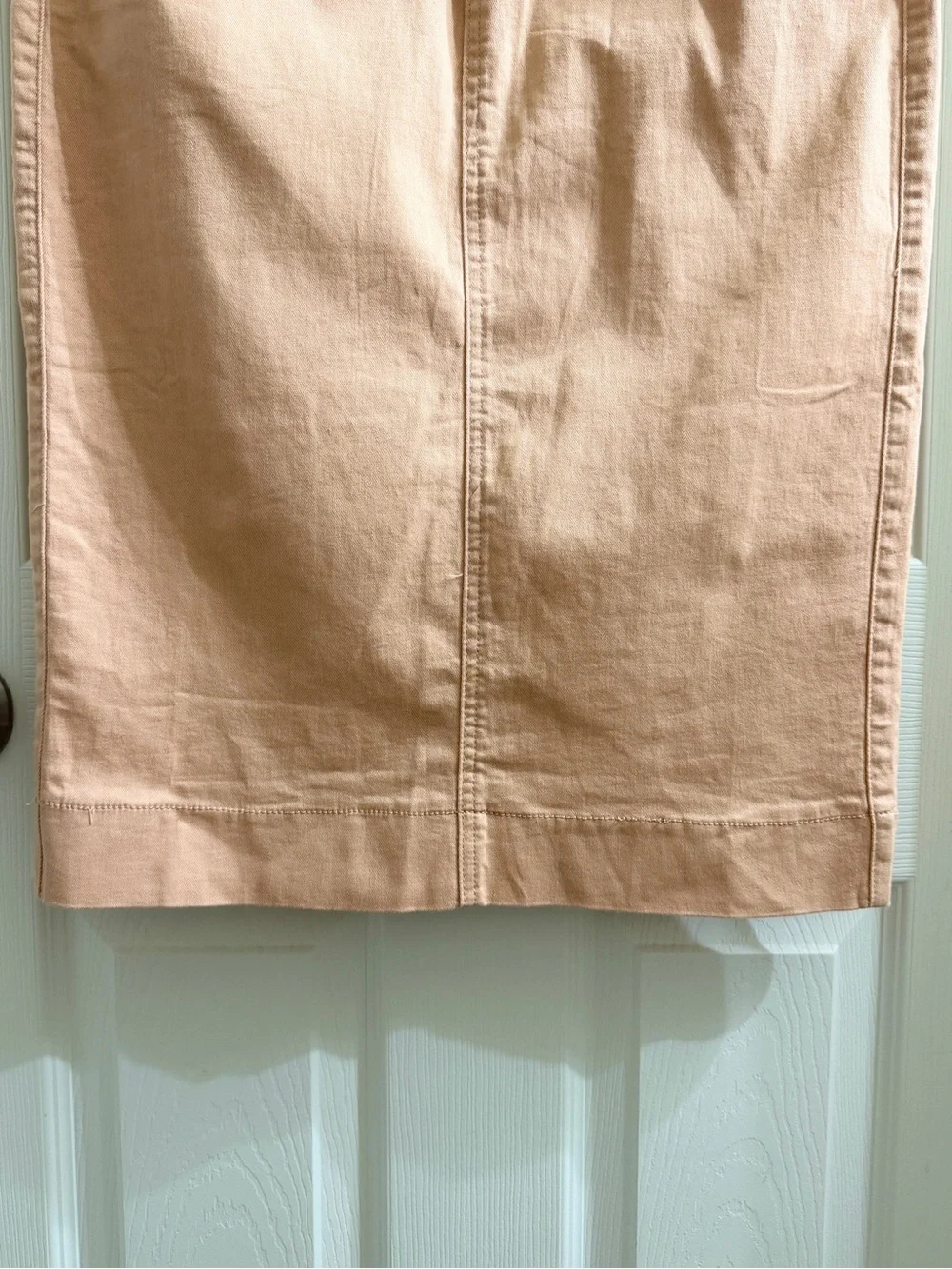 Jade Mackenzie Pink Denim Midi Pencil Skirt Women’s Size 8